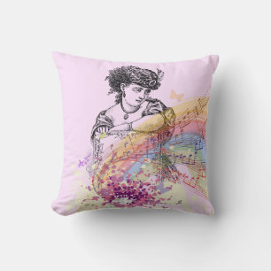 Victorian Lady PrettyRose ColorSplash Coussin