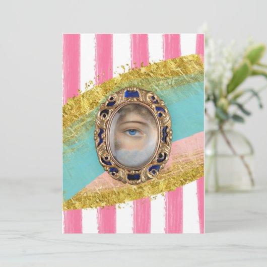 Victorian Lover's Eye, art original, invitation (Debout devant)
