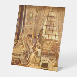 Victorian Lullaby Reclamebord Met Voetstuk