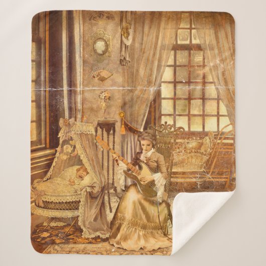 Victorian Lullaby Sherpa Deken (Voorkant)