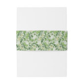 Victorian Meadow - belly band vertical Uitnodigingen Wikkel (Achterkant Voorbeeld)