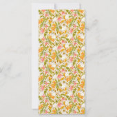 Victorian Meadow jaune Faire-part de mariage (Dos)