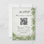 Victorian Meadow - RSVP card vertical (Voorkant)