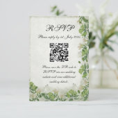 Victorian Meadow - RSVP card vertical Kaartje (Staand voorkant)