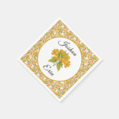 Victorian Meadow yellow napkin Servet (Hoek)