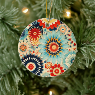 Victorian Millefiori Elegance Keramisch Ornament