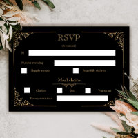 Victorian Moth Élégant Mariage gothique Carte RSVP
