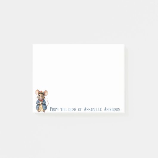 Victorian Muis Personaliseren Post-it® Notes (Voorkant)