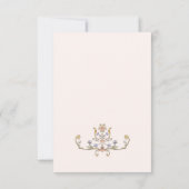 Victorian Ornate Grace Floral Wedding RSVP QR code (Dos)