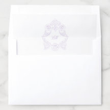 Victorian Pastel Purple Initials Crest Monogram