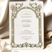 Victorian Peony Elegance Invitation à jour