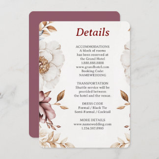 Victorian Peony Luxe Détails Carte de boîtier