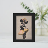 Victorian peut fille carte postale (Debout devant)