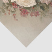 Victorian Rose Wreath Christmas Tissue Paper Tissuepapier (Detail)