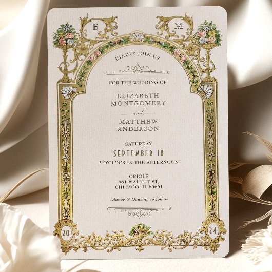 Victorian Royal Elegance Wedding Invitations
