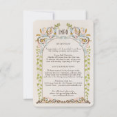 Victorian Royal Mariage Détail de la carte Éléganc (Devant)