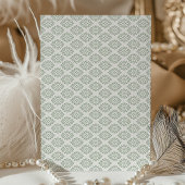 Victorian Royal Sage Green Wedding Invitations