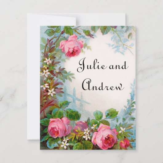 Victorian Save the Date Cards (Devant)