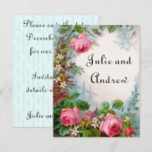 Victorian Save the Date Cards (Devant / Derrière)