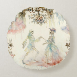 Victorian Skeleton Ballroom  Rond Kussen