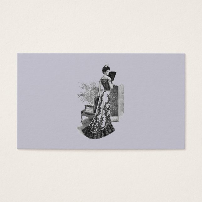 Victorian Soirée Gown Lavender Grey (Devant)