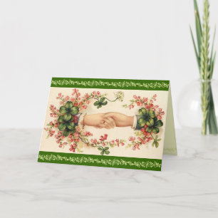 Victorian St. Patrick's Day Greeting Card Kaart