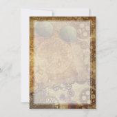 Victorian Steampunk Flat Merci Cartes (Dos)
