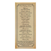 Victorian Steampunk Wedding Programme (Dos)