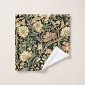 Victorian-style floral pattern  bad handdoek (Wasdoekje)