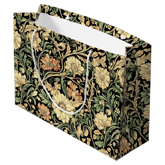 Victorian-style floral pattern  groot cadeauzakje (Achterkant Gekanteld)