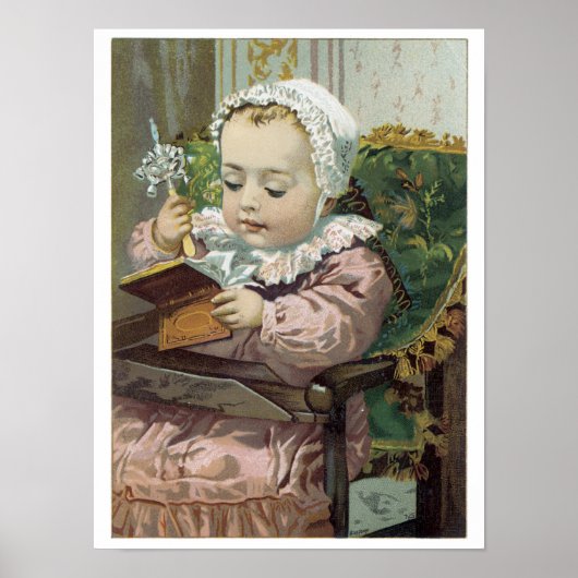 Victorian Sweet Precious Baby Art Imprimer Poster (Devant)