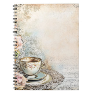 Victorian Tea Party Spiral Photo Notebook Notitieboek