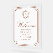 Victorian Terracotta Catholic Wedding Welcome (Angle)