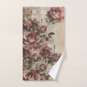 Victorian Vintage Grunge Floral (Serviette à main)