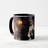 Victorian Vintage Mysterious Elegant Woman  Mok (Voorkant links)