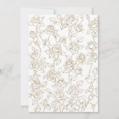 Victorian White and Gold Catholic Wedding Save The Date (Achterkant)