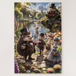 Victorian Woodland animals tea party secret garden Legpuzzel