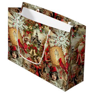 Victorian Yuletide Treasures Collage Groot Cadeauzakje
