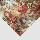 Victorian Yuletide Treasures Collage Tissuepapier (Detail)