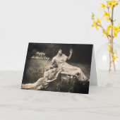  Victoriana Moederdag Kaart (Gele Bloem)