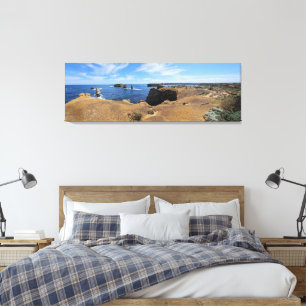 Victoria's Baai van Eilanden Kustpanorama Canvas Afdruk