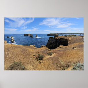 Victoria's Baai van Eilanden Kustpanorama Poster