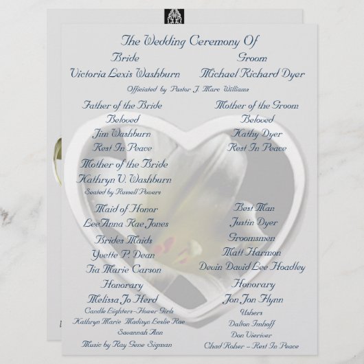 Victorias Church Handout Edited (Voorkant / Achterkant)