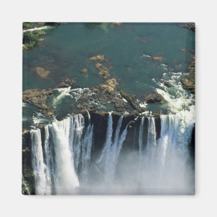 Victoriawaterval, grens tussen Zambia en Zimbabwe. Magneet
