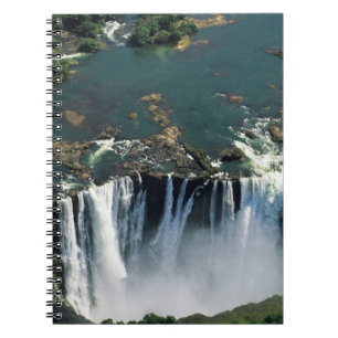 Victoriawaterval, grens tussen Zambia en Zimbabwe. Notitieboek