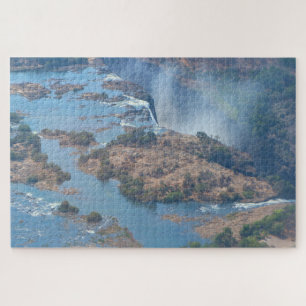 Victoriawatervallen, Zimbabwe, Afrika Legpuzzel