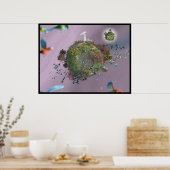 Victoriawereld Poster (Keuken)