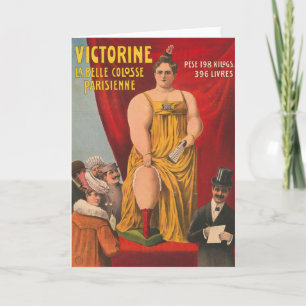 Victorine, de mooie Parijse grote vrouw Kaart