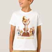Victorious Bunny Egg Hunt Champion T-shirt (Voorkant)