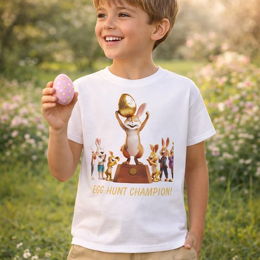 Victorious Bunny Egg Hunt Champion T-shirt